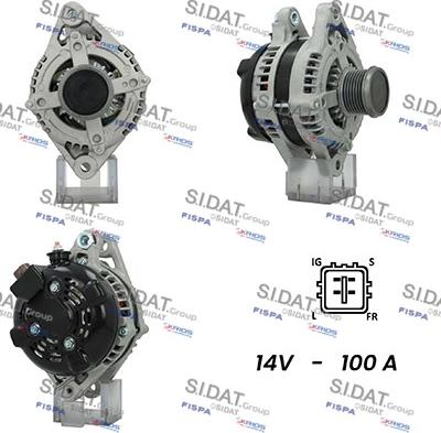 Fispa A12DE0728A2 - Alternator autospares.lv