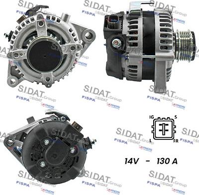 Fispa A12DE0722 - Alternator autospares.lv