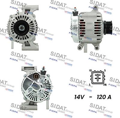 Fispa A12DE1041A2 - Alternator autospares.lv