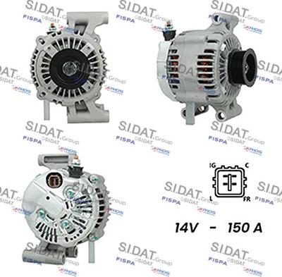 Fispa A12DE1042A2 - Alternator autospares.lv