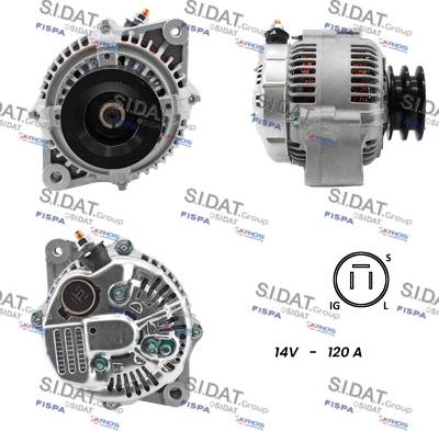 Fispa A12DE1057A2 - Alternator autospares.lv