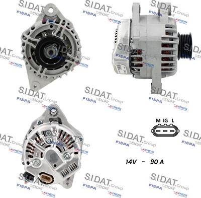 Fispa A12DE1145A2 - Alternator autospares.lv