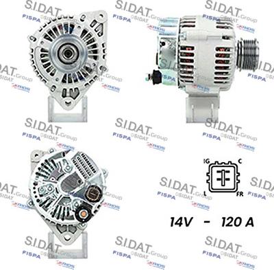 Fispa A12DE1111A2 - Alternator autospares.lv