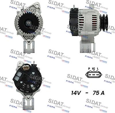 Fispa A12DE1124A2 - Alternator autospares.lv