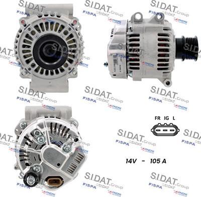 Fispa A12DE1218A2 - Alternator autospares.lv