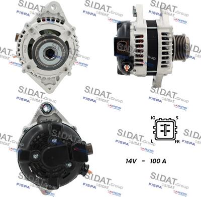 Fispa A12DE1213A2 - Alternator autospares.lv