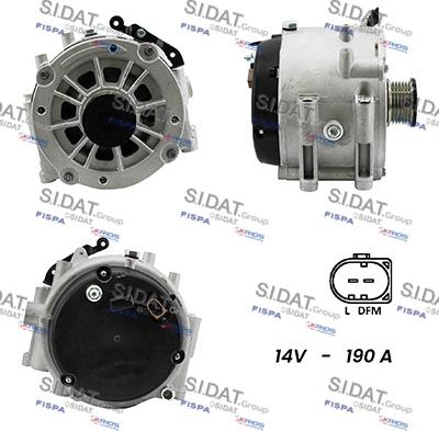 Fispa A12DR0549A2 - Alternator autospares.lv