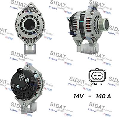 Fispa A12DR1108A2 - Alternator autospares.lv