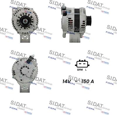 Fispa A12HT0423A2 - Alternator autospares.lv