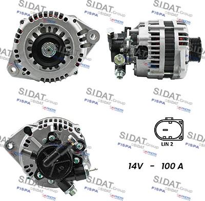 Fispa A12HT0022A2 - Alternator autospares.lv