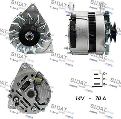 Fispa A12LU0026A2 - Alternator autospares.lv