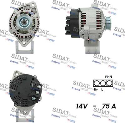 Fispa A12MA0940A2 - Alternator autospares.lv