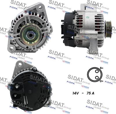 Fispa A12MA0940 - Alternator autospares.lv