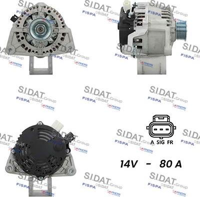 Fispa A12MA0426A2 - Alternator autospares.lv