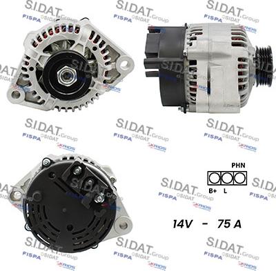 Fispa A12MA0562 - Alternator autospares.lv