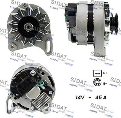 Fispa A12MA0014A2 - Alternator autospares.lv