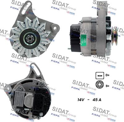 Fispa A12MA0014 - Alternator autospares.lv