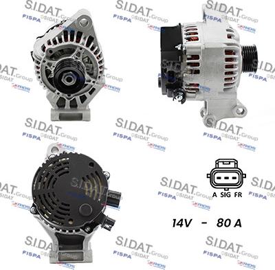 Fispa A12MA0151A2 - Alternator autospares.lv