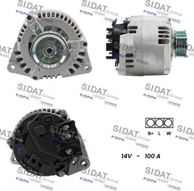 Fispa A12MA1037A2 - Alternator autospares.lv