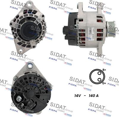 Fispa A12MA1138A2 - Alternator autospares.lv