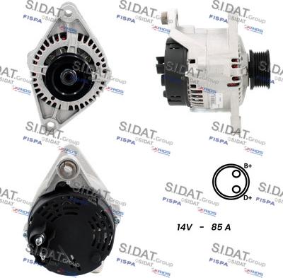 Fispa A12MA1249A2 - Alternator autospares.lv