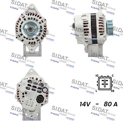 Fispa A12MH0453A2 - Alternator autospares.lv