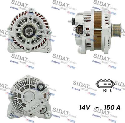 Fispa A12MH0695A2 - Alternator autospares.lv