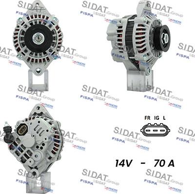 Fispa A12MH0344A2 - Alternator autospares.lv