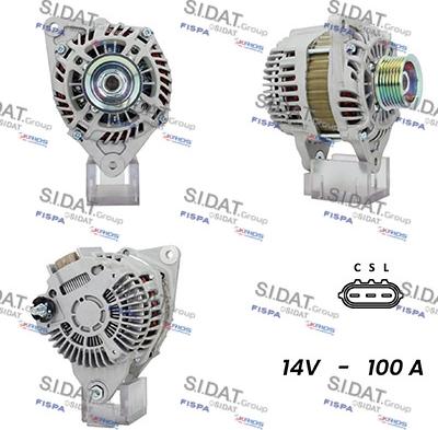 Fispa A12MH0700A2 - Alternator autospares.lv