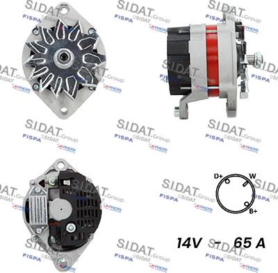 Fispa A12ML0541A2 - Alternator autospares.lv