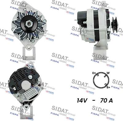 Fispa A12ML0630A2 - Alternator autospares.lv