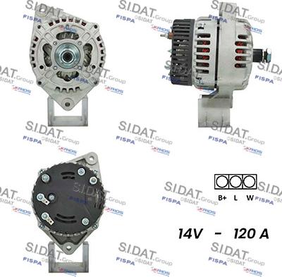 Fispa A12ML0107A2 - Alternator autospares.lv