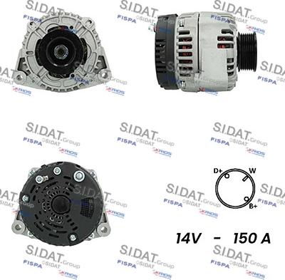 Fispa A12ML0337A2 - Alternator autospares.lv