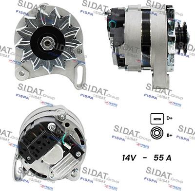 Fispa A12ML0265A2 - Alternator autospares.lv