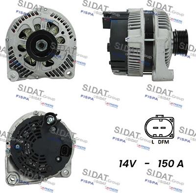 Fispa A12VA0507A2 - Alternator autospares.lv