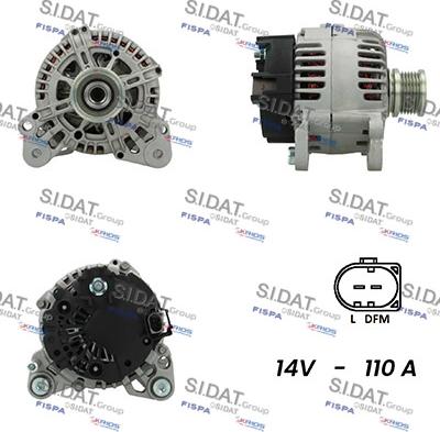 Fispa A12VA0531A2 - Alternator autospares.lv