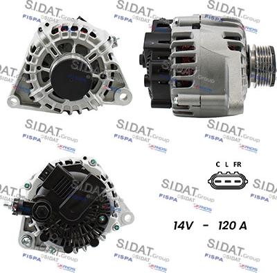 Fispa A12VA0526A2 - Alternator autospares.lv