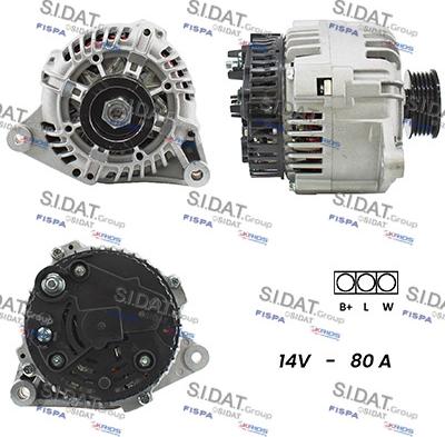 Fispa A12VA0520A2 - Alternator autospares.lv