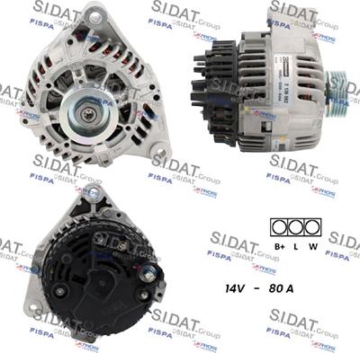 Fispa A12VA0520 - Alternator autospares.lv