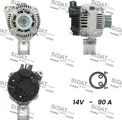 Fispa A12VA0521A2 - Alternator autospares.lv