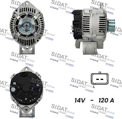 Fispa A12VA0574A2 - Alternator autospares.lv