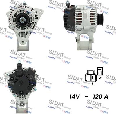 Fispa A12VA0662A2 - Alternator autospares.lv