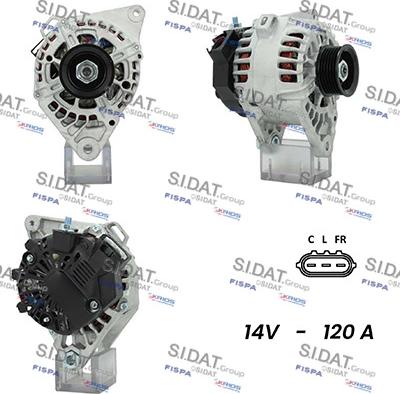 Fispa A12VA0682A2 - Alternator autospares.lv