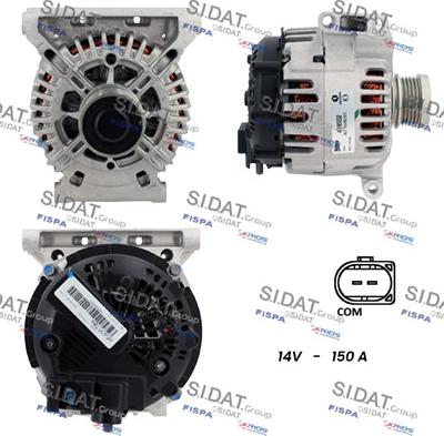 Fispa A12VA0040 - Alternator autospares.lv