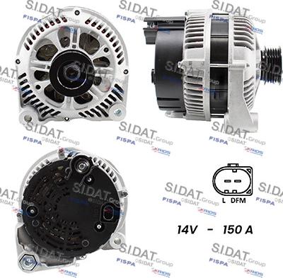 Fispa A12VA0053A2 - Alternator autospares.lv