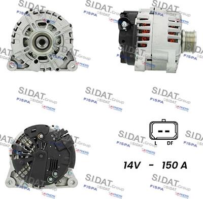 Fispa A12VA0004A2 - Alternator autospares.lv