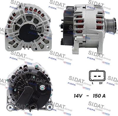 Fispa A12VA0008A2 - Alternator autospares.lv