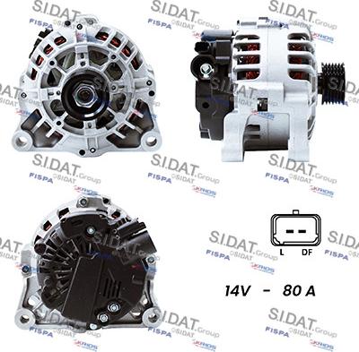 Fispa A12VA0025A2 - Alternator autospares.lv