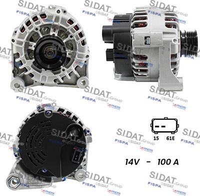 Fispa A12VA0079A2 - Alternator autospares.lv