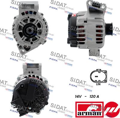 Fispa A12VA0157AS - Alternator autospares.lv